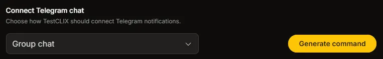 Generate command button