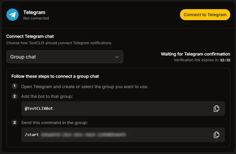 Telegram group pair